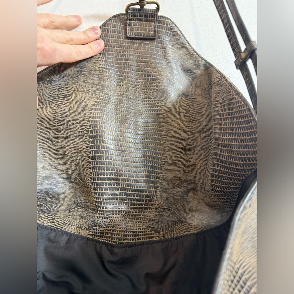 Deena & Ozzy Reptile Hobo Bag - Picture 6 of 16